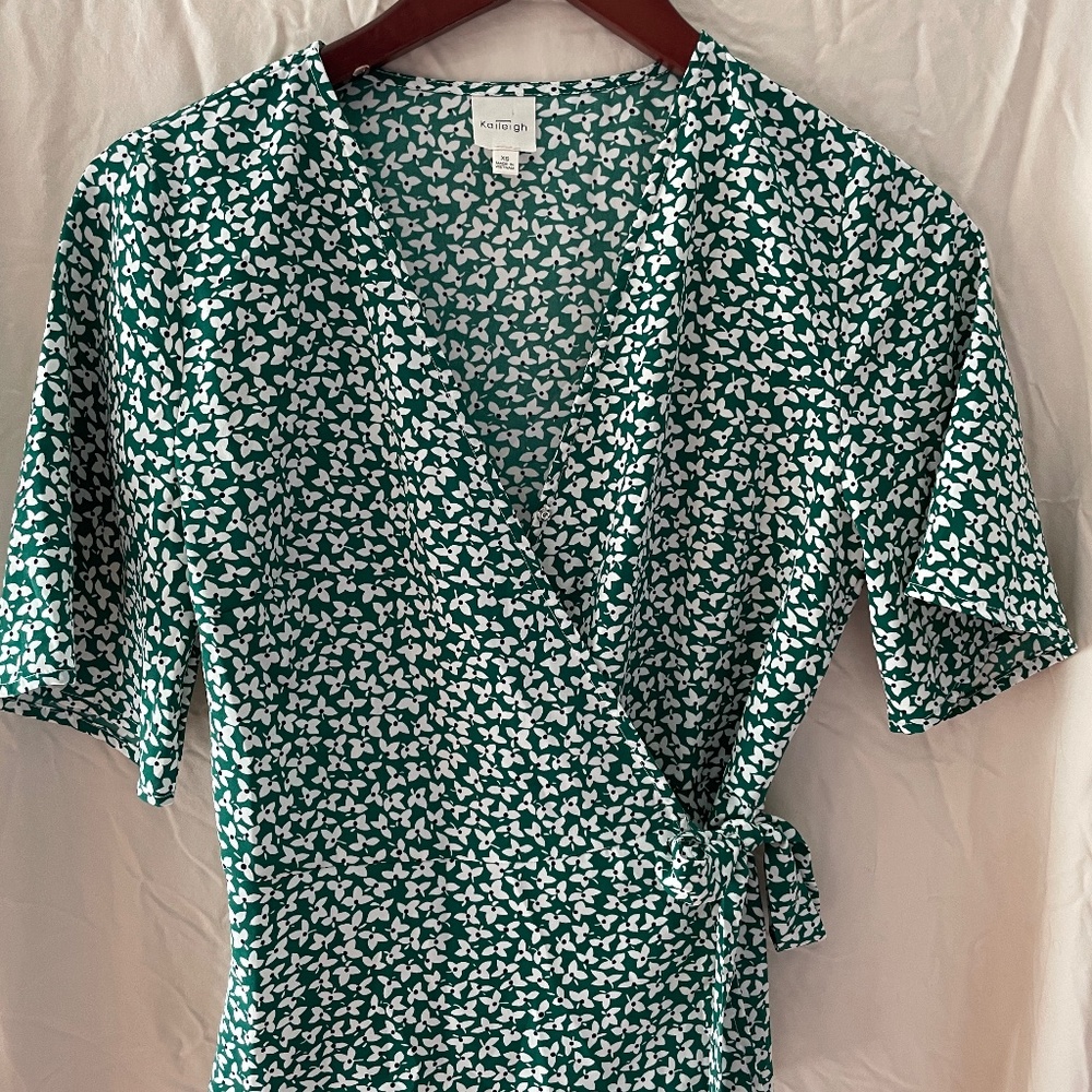 Flattering wrap shirt